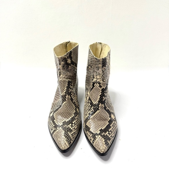Steve Madden Shoes - Steve Madden Snakeskin Leather Ankle Boots Size 6